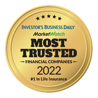 Investor's Business Daily #1 Most Trusted Life Insurance Company 2022 logo